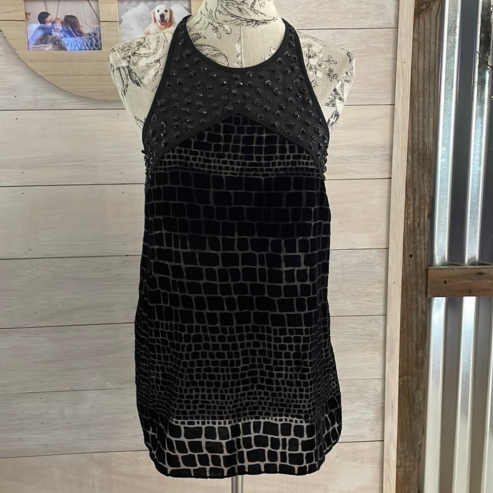 NEW Sam Edelman Black Embellished Top M